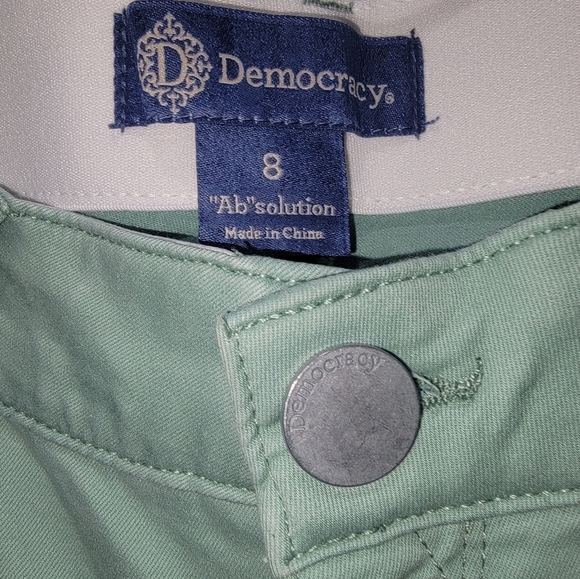 Democracy Mint Green Jeans - Picture 3 of 6